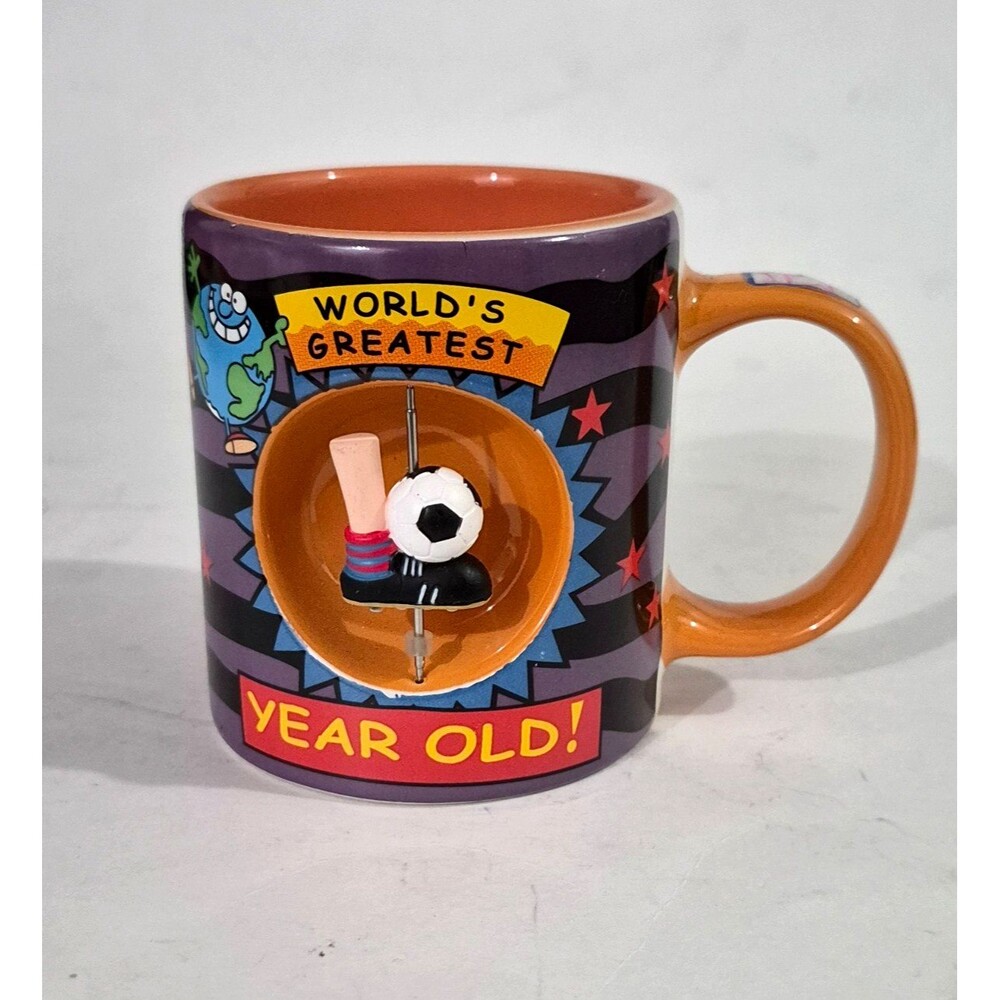 World's Greatest  "Year Old" mug from the Xpressions Gift Company, dated 2002